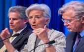 David Lipton (izquierda) será el presidente interino del FMI y es conocido por su inflexibilidad a la hora de negociar préstamos con países.