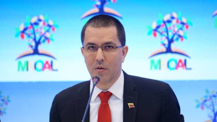 Jorge Arreaza, canciller venezolano, rechazó el llamado de intervención militar contra Venezuela.
