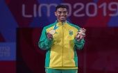 El brasileño le dio a Brasil su primera medalla de oro en bádminton en la historia de los Juegos Panamericanos.