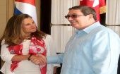 El canciller Rodríguez se decantó por ayudar a Venezuela desde la iniciativa del diálogo respetuoso para contribuir a la eliminación de la hostilidad de Washington.