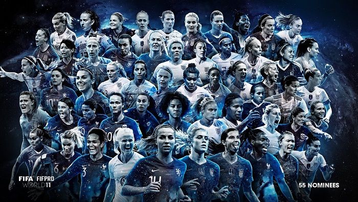 Más de 23.000 futbolistas profesionales votaron por los mejores jugadores y jugadores de cada posición durante la temporada 2018-2019.
