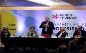 El presidente argentino señaló que el Grupo de Puebla será la voz "que se levante en el mundo para contar lo que pase en el continente, de donde salgan los dirigentes que van a poner de pie a América Latina".