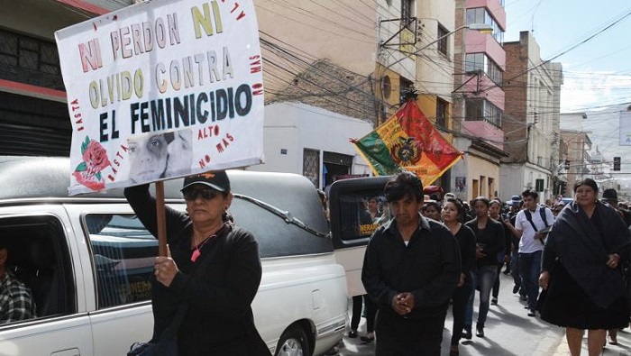 El delito de feminicidio en Bolivia recibe la pena máxima de 30 años de cárcel. 
