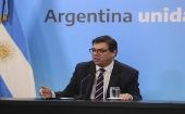 El ministro del trabajo, Claudio Moroni, fue el encargado de anunciar oficialmente el decreto de aumento salarial en Argentina.