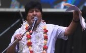 Evo Morales agradeció el apoyo del presidente de Argentina, país donde el exmandatario de Bolivia está asilado.