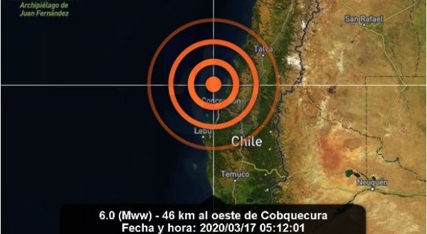 Sismo de magnitud 6 sacude el centro y sur de Chile | Noticias ...