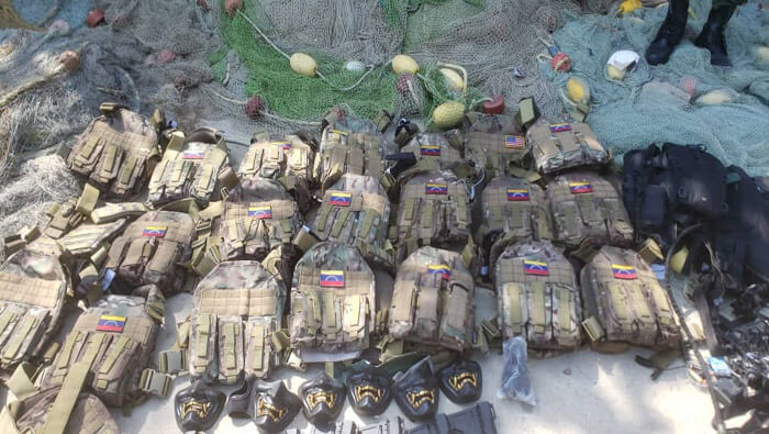 Las autoridades venezolanas también incautaron material bélico cuando realizaron la captura de los individuos en el estado costero.