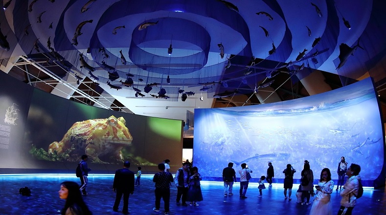 Este sitio fue inaugurado el primero de mayo de 2019. Posee cuatro salas de exposición con las temáticas de "el océano antiguo", "el océano de hoy", "el viaje de descubrimiento" y "la era del dragón".