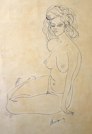 El ser humano, en especial con desnudos, han tenido un protagonismo especial en la obra de Carlos Enríquez.