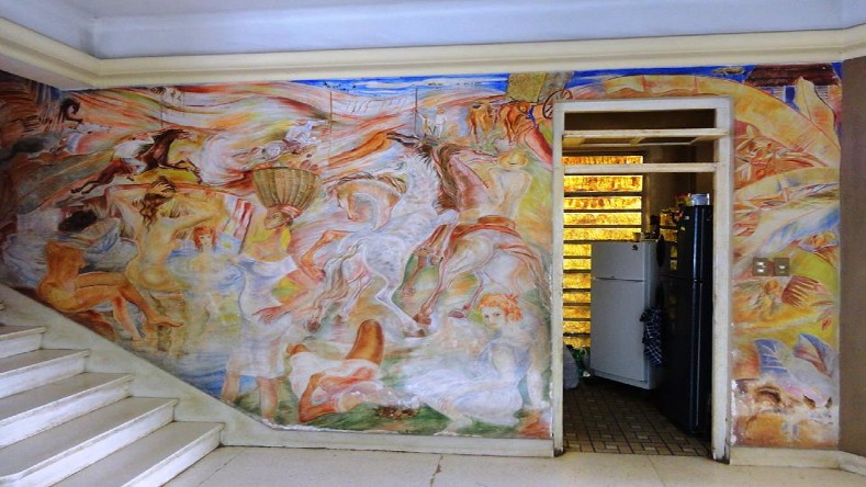 Carlos Enríquez también puso su arte en viviendas particulares de la época prerrevolucionaria.