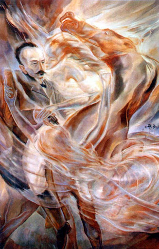 José Martí también está en la obra de Carlos Enríquez, con este detalle de "Dos Ríos".