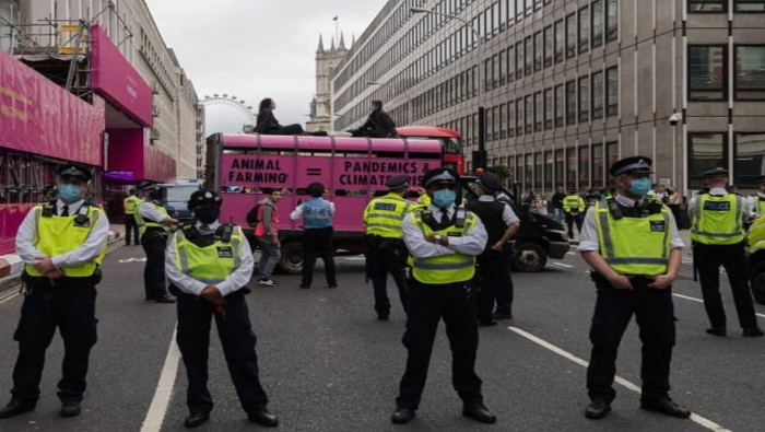 Protestas ante el cambio climático se radicalizan en Londres | Noticias |  teleSUR