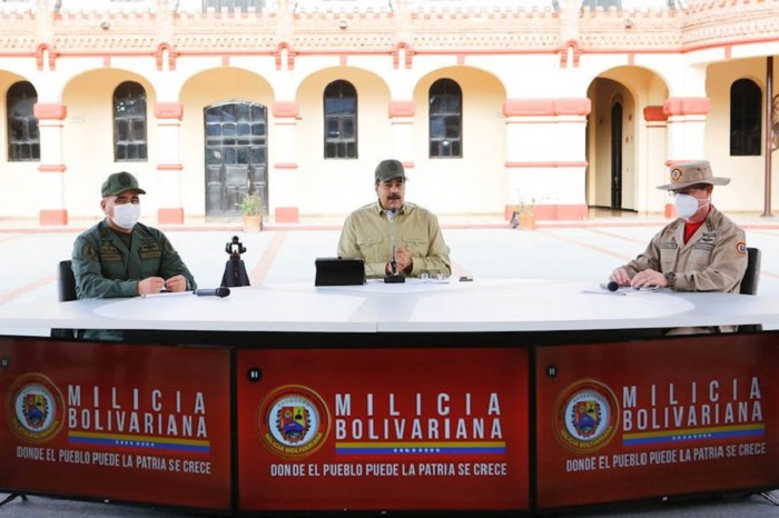 El presidente llamó a la Milicia Nacional Bolivariana y a la Fuerza Armada Nacional Bolivariana a defender la paz, y la integridad territorial.