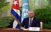 El mandatario cubano denunció que las nuevas sanciones “violan los derechos" de los ciudadanos de ambos países.