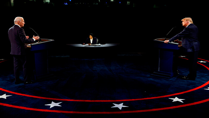 Trump y Biden dedicaron a atacarse mutuamente durante el último debate presidencial.