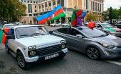 En la capital de Azerbaiyán celebran el acuerdo alcanzado sobre Nagorno Karabaj.