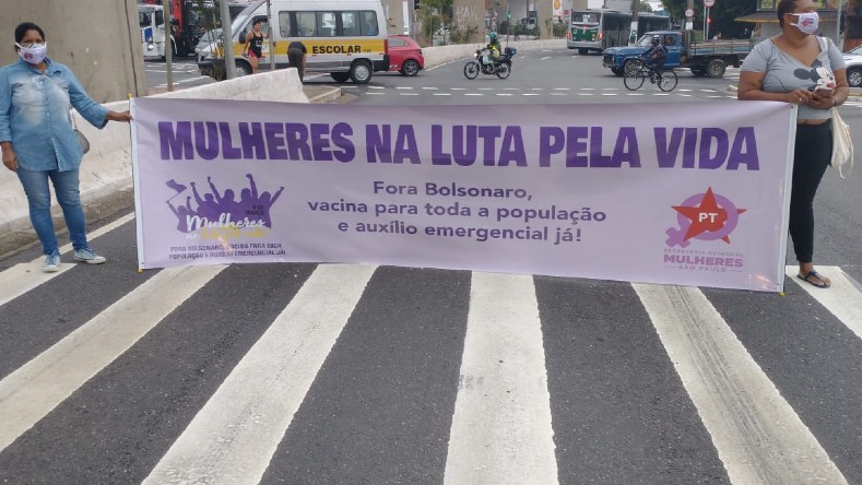 En Brasil,  la conmemoración por el 8M tuvo como centro la petición de renuncia del presidente Jair Bolsonaro.