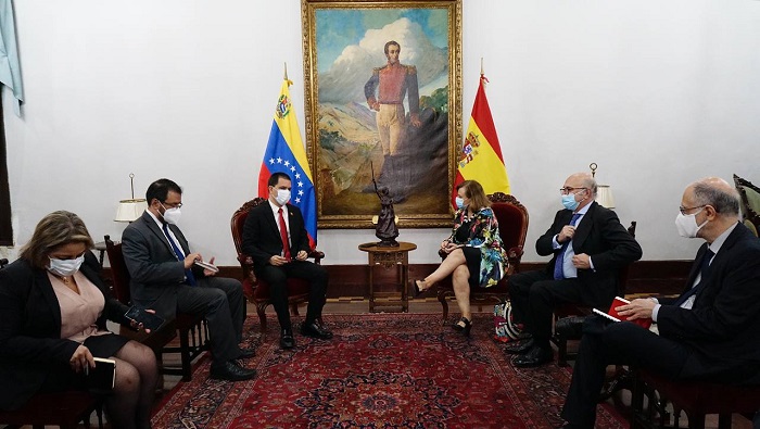 La diplomática del reino de España visita Venezuela como parte de su recorrido por otros países de América Latina.