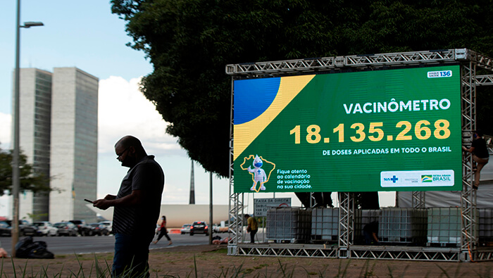 Brasil con 210 millones de habitantes, suma un total de 328.206 muertes por la Covid-19 y 12.910.082 casos desde el inicio de la crisis sanitaria.