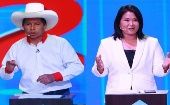 El debate fue confirmado por los representantes del partido Perú Libre de Pedro Castillo y de Fuerza Popular de Keiko Fujimori.