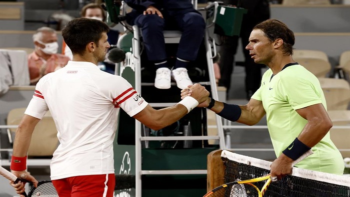 “Hoy jugué el mejor tenis de mi vida, fue esta noche, después resulta difícil explicar lo que siento de jugar con él (Nadal)”, expresó Djokovic.
