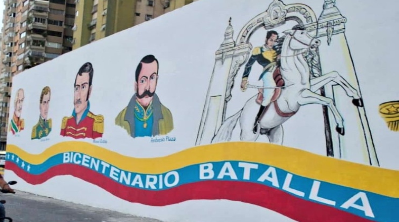 Venezuela recuerda gesta de la Batalla de Carabobo con murales