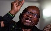 El expresidente sudafricano Jacob Zuma consideró que enviarlo a la cárcel equivale a una sentencia de muerte.
