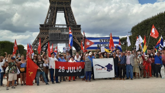 Tanto la comunidad cubana residente en Francia, como colectivos aliados han condenado la acción terrorista contra la legación diplomática.