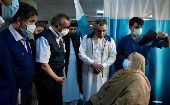El titular de OMS se interesó en el Hospital Nacional de Kabul por el estado de pacientes y condiciones del personal de salud.