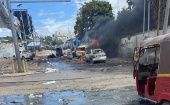 El grupo Al-Shabab, que lucha contra el Gobierno, se atribuyó la responsabilidad del atentado suicida.