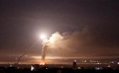 Uno de los misiles lanzados por las fuerzas israelíes pudo ser derribado por las defensas de Siria.