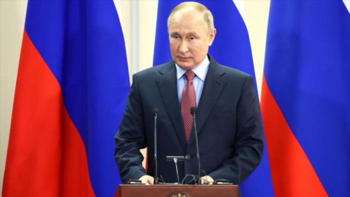 Putin declaró que la Organización del Tratado de Atlántico Norte (OTAN) sigue una clara línea de confrontación hacia Rusia.