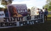 Milagro Sala fue apresada el 16 de enero de 2016, en medio de una campaña de persecución contra líderes sociales. 