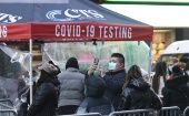 Estados Unidos informó este lunes 1.48 millones de nuevos casos de la Covid, según la Universidad Johns Hopkins (JHU),