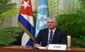 El presidente resaltó que Cuba defiende la Proclama de América Latina y el Caribe como Zona de Paz.