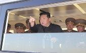 El líder de Corea del Norte supervisó de primera mano la prueba de la nueva arma táctica guiada de nuevo tipo.