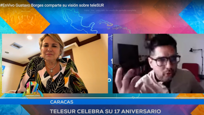 “Imagínese cualquiera de los grandes sucesos de los últimos tiempos en América Latina y el Caribe, sin Telesur. TeleSur hizo la diferencia”, dijo el director de Misión Verdad.