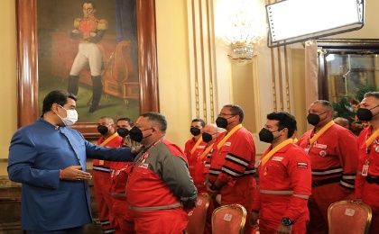 En representación de Venezuela, recibieron la Orden de la Solidaridad el director ejecutivo de Seguridad Industrial, Rubert Rafael Hurtado, y el líder administrativo de emergencia, Miguel Ángel Sánchez.