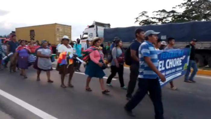 Desde Yapacani inició la Marcha por la Vida y el Trabajo a Santa Cruz, para la salida del gobernador Luis Fernando Camacho.