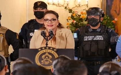 La presidenta aseguró el inicio de la lucha contra la extorsión, como mismo se declaró la guerra a la corrupción, la impunidad y al narcotráfico.