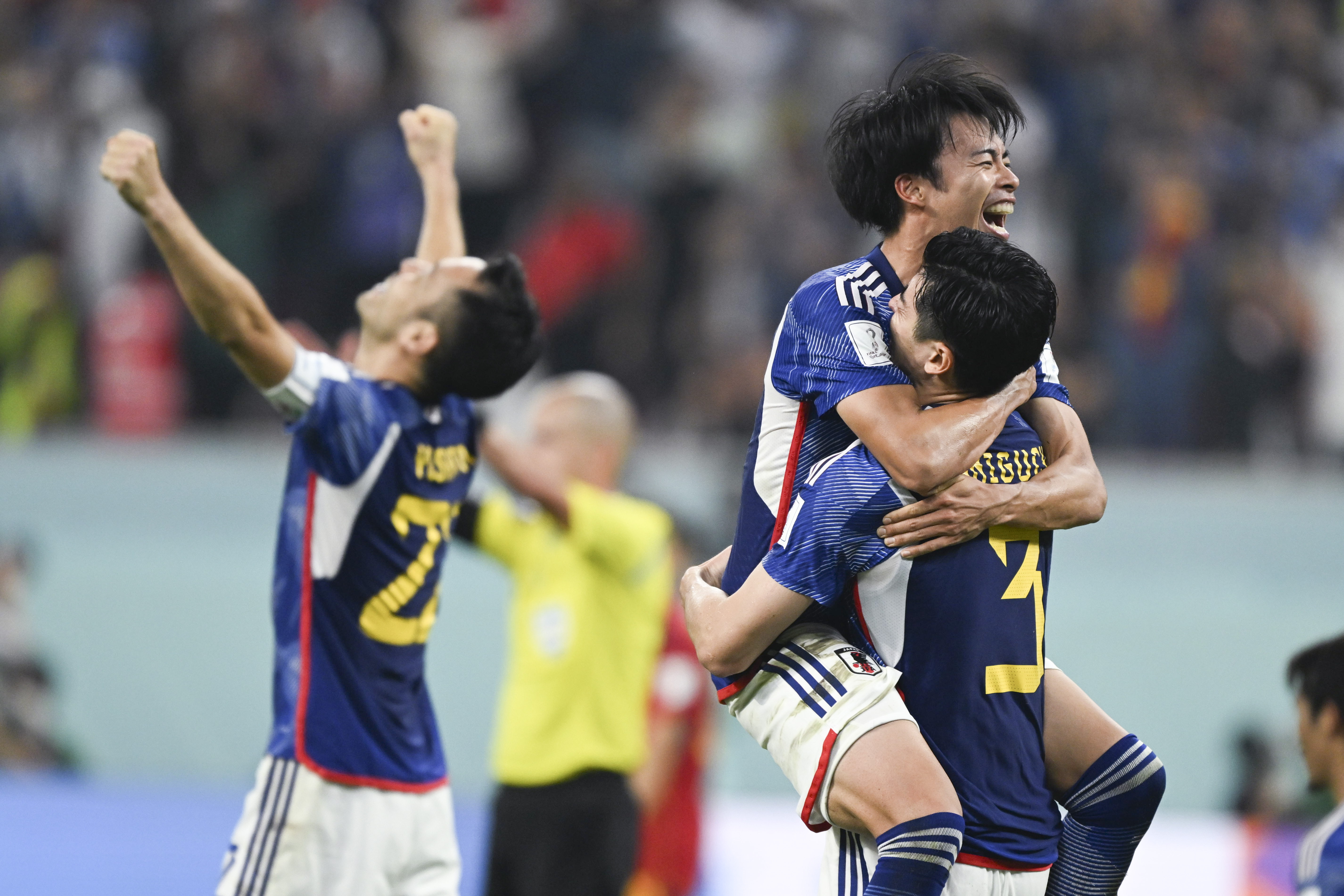 Soccer-Mitoma double sends Japan, Saudi Arabia to World Cup finals