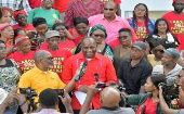 El Partido Laborista de Dominica, encabezado por Skerrit, obtuvo 13 de los 21 asientos en el Parlamento.