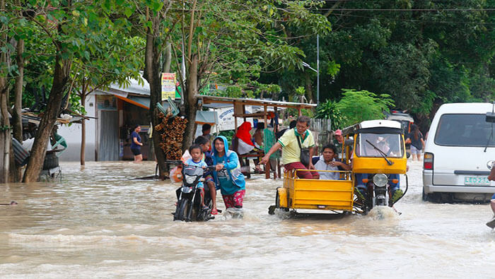 Más de 44 mil personas han debido evacuar sus hogares por las lluvias y crecidas de ríos, especialmente en la isla filipina de Mindanao.