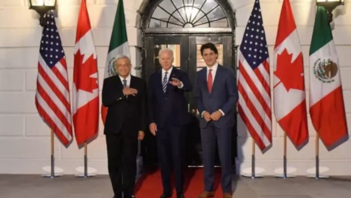 El martes 10 de enero, Biden y Trudeau llegarán a Palacio Nacional, en la Ciudad de México, donde serán recibidos por López Obrador.