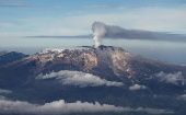 View of the Nevado del Ruiz volcano, Colombia. 