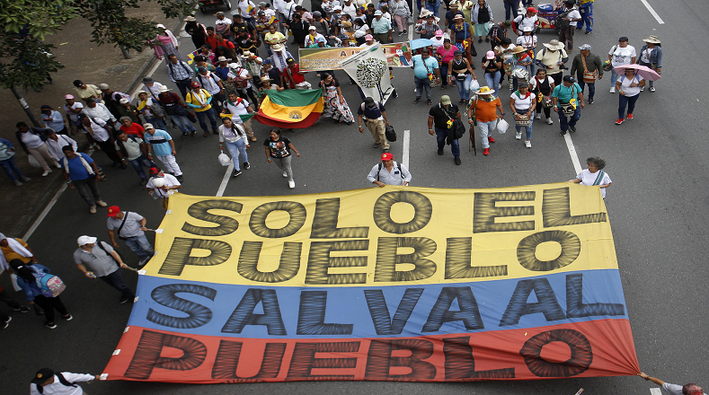 Desde la Plaza de Bolívar, en Bogotá, el mandatario se dirigió a su pueblo, y aseguró que los colombianos son el objetivo central de las políticas del Estado colombiano para un mejor vivir.