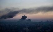 Aviones de combate de Israel bombardearon tres convoyes de palestinos, quienes tuvieron que salir de sus viviendas en Gaza para buscar refugio en el sur de la ciudad.