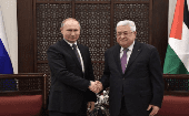 El líder palestino instó a alcanzar la paz y la seguridad mediante la realización de las resoluciones de legitimidad internacional.