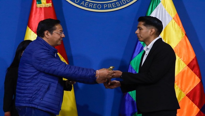 El vicepresidente de Bolivia, David Choquehuanca, no pudo asumir el interinato porque estaba asumiendo compromisos diplomáticos en Italia.