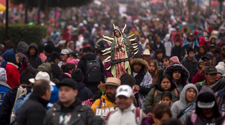 El lunes acudieron 3.839.000 personas a la Basílica de Guadalupe, pero se espera un aforo final de 11 millones.